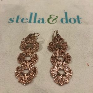 Rose gold earrings